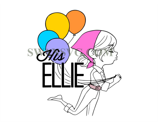 Disney Pixar Up His Ellie Svg