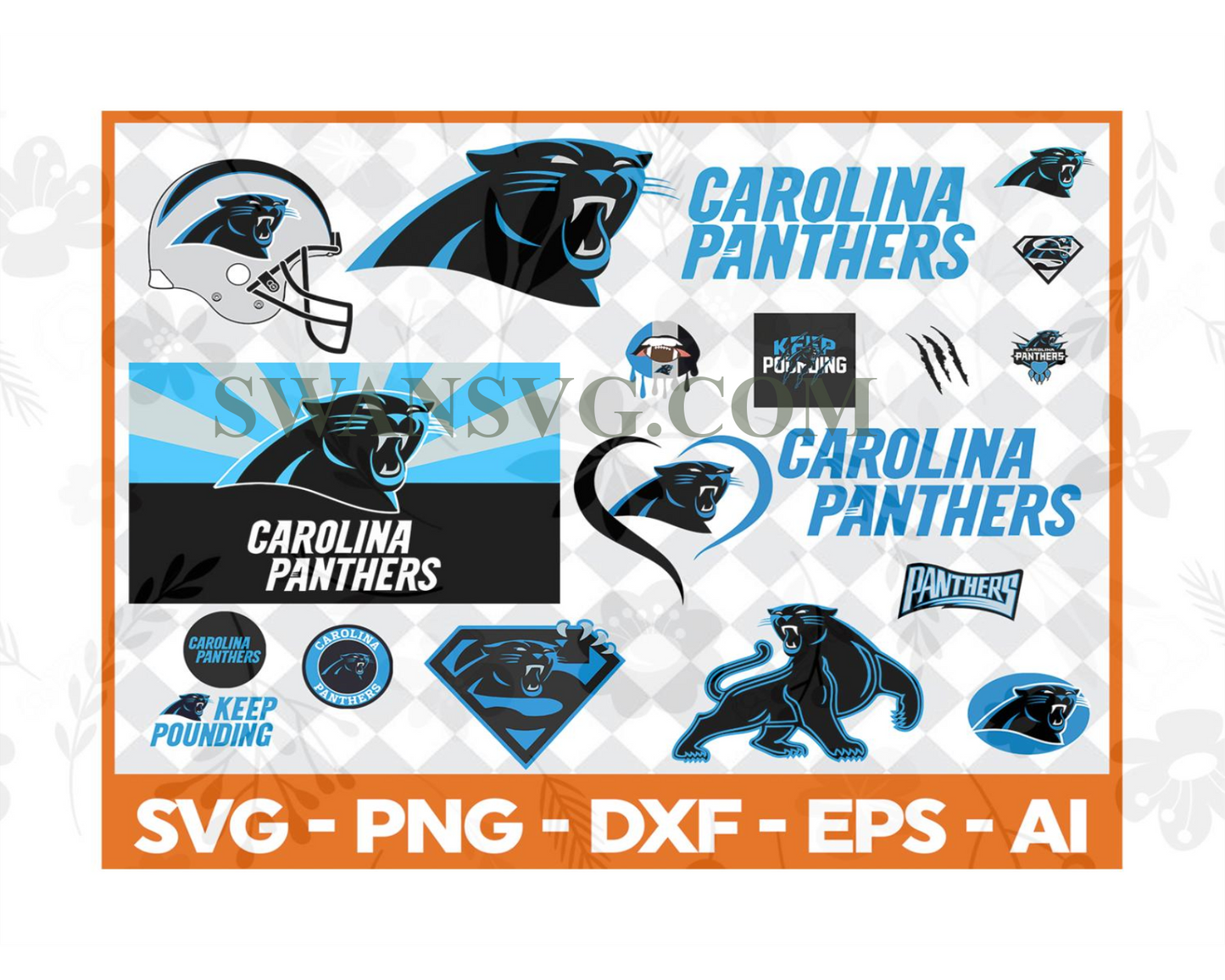 Carolina Panthers Svg,Nfl Logo Svg, Panthers Svg, Panthers Logo svg