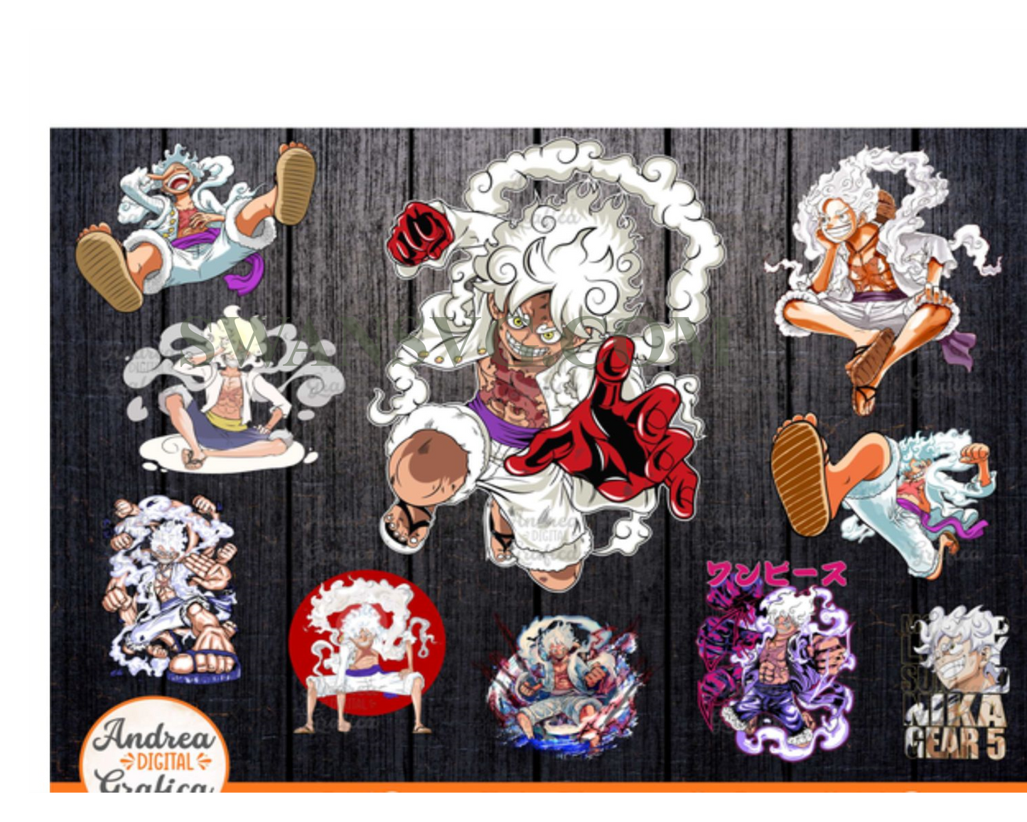 One Piece Svg Bundle, Luffy Gear 5 Svg , Luffy Nika, One Piece Anime