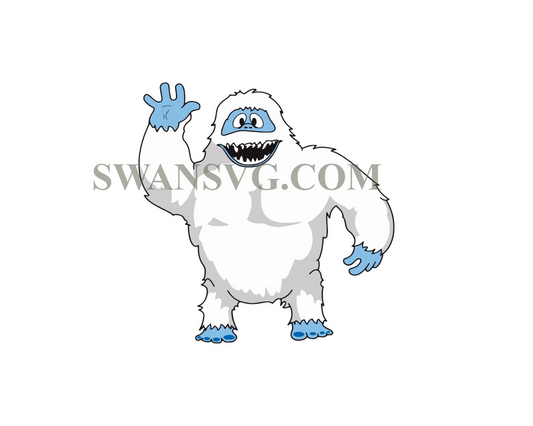 Abominable Snowman Rudolph Say Hi Svg, Dxf Eps Pdf Png, Cricut