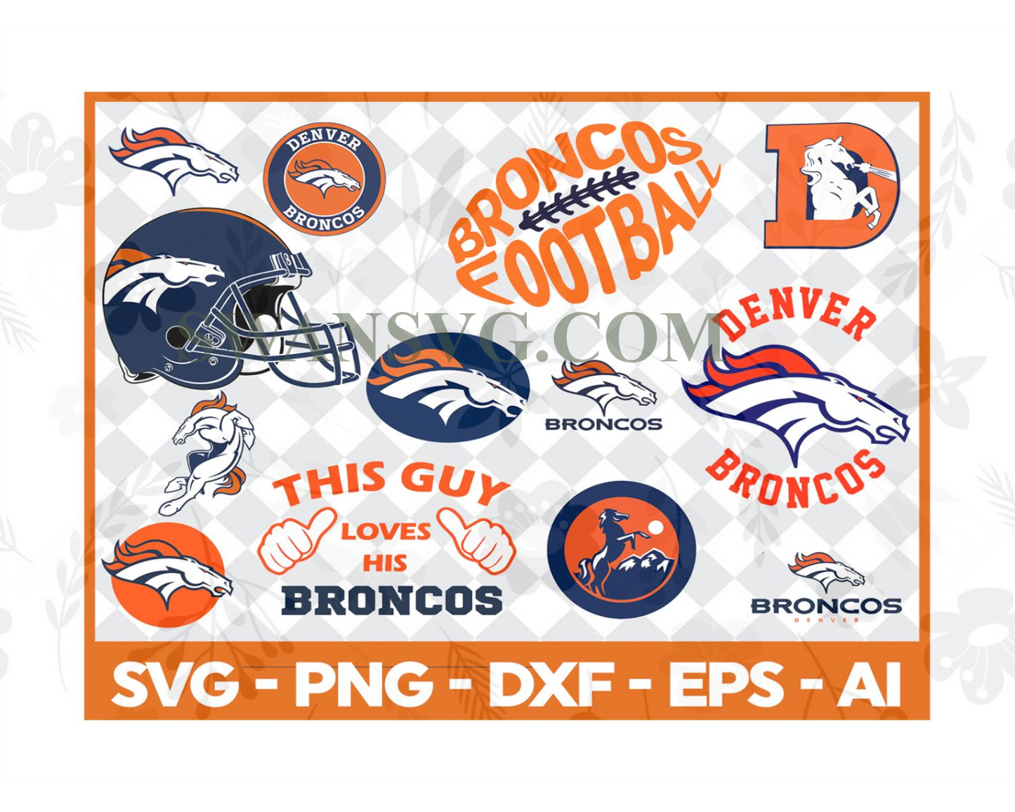 Denver Broncos bundle logo sport svg, Denver Broncos bundle svg