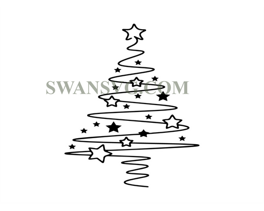 Christmas Tree, Merry Christmas SVG, Spiral Christmas Tree Svg