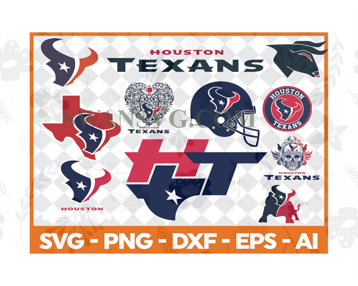 Houston Texans,Nfl svg, Football svg file, Football logo,Nfl fabric