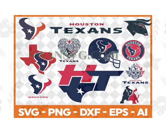 Houston Texans,Nfl svg, Football svg file, Football logo,Nfl fabric