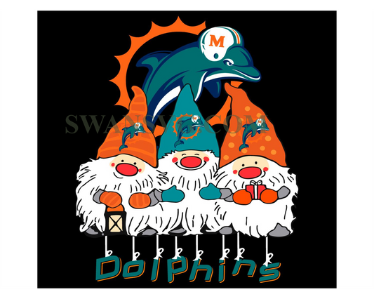 Gnomes miami dolphins svg, gnomes svg, dolphins svg png dxf