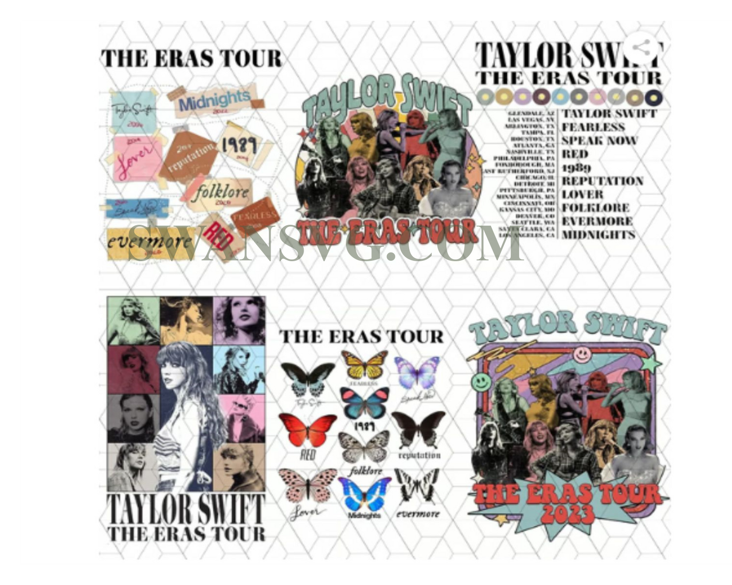 The Eras Tour, The Eras Tour PNG, Swifties Merch, Midnights Concert