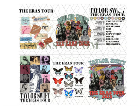 The Eras Tour, The Eras Tour PNG, Swifties Merch, Midnights Concert