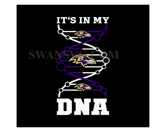 Its in my DNA, Baltimore Ravens Bundle Svg, Ravens Svg, Ravens logo