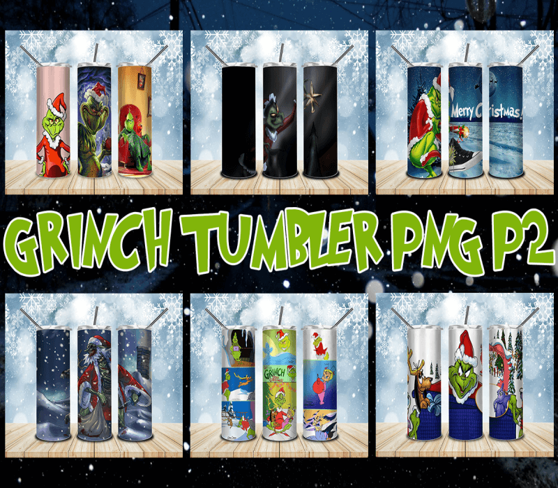 Bundle 20OZ Grinch Png, Grinch Png, Grinch Tumbler Png