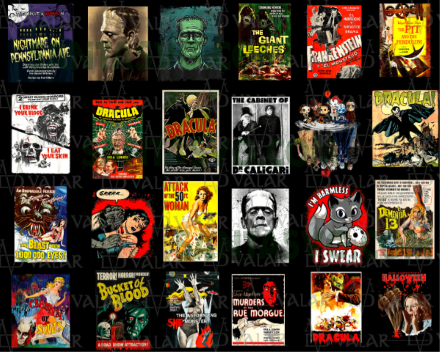 94 Horror Movie Halloween Bundle Png, Killers Png, Its Friday