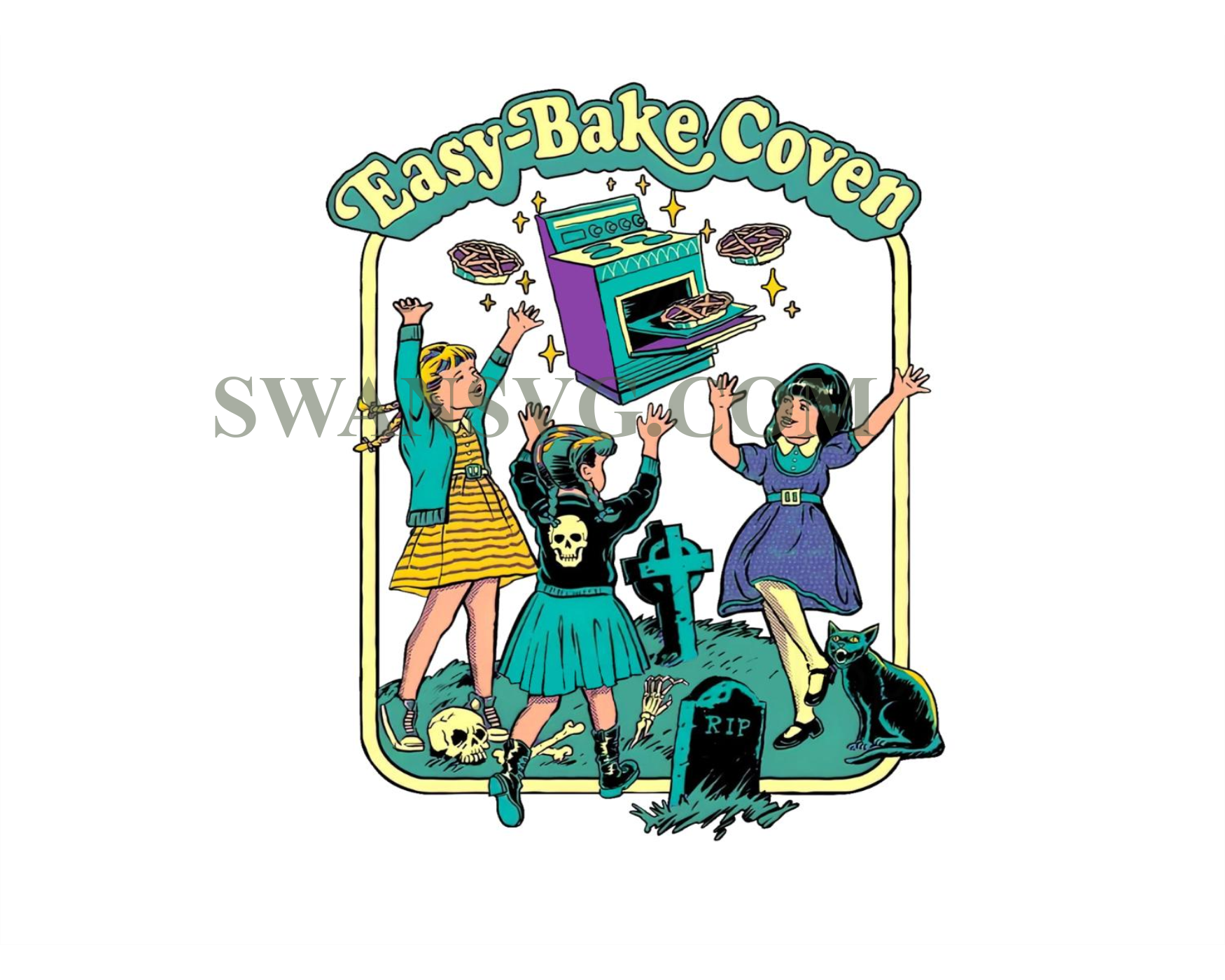 Retro Halloween Png Easy Bake Coven Png 90s Halloween Png Cute Hall Swansvg 6678