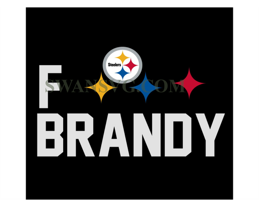 F Pittsburgh Steelers Brandy NFL Team Svg Digital Download