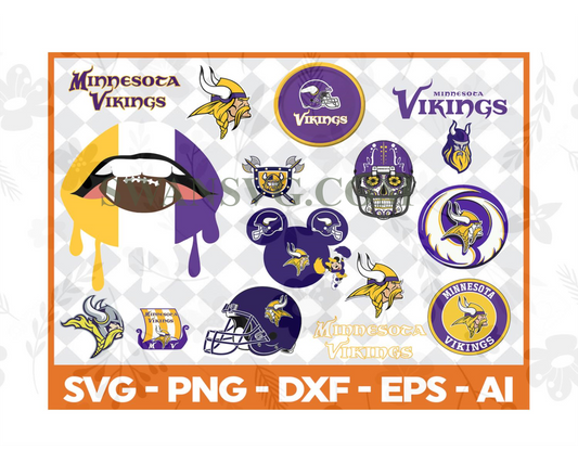 Minnesota Vikings,nfl svg,Football svg file,Football