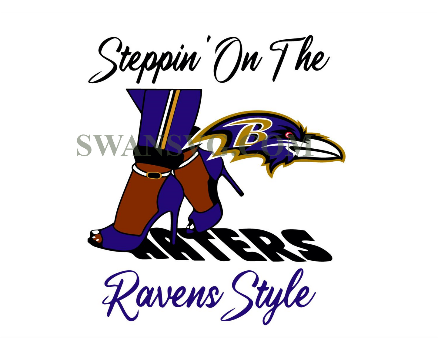 Steeping On The Haters Ravens Style Svg Digital Download