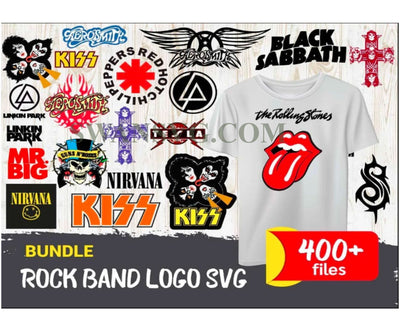 400 Rock Brand Logo SVG, Rock Band Svg, Bundle Rock Band