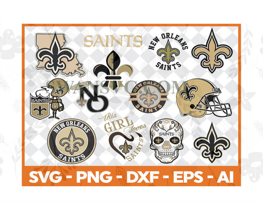 New Orleans Saints,nfl svg,Football svg file,Football