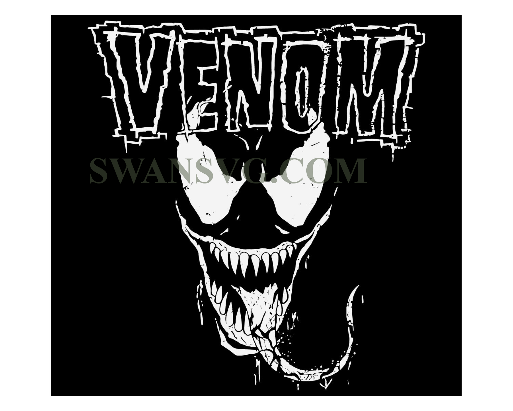 Venom svg png dxf eps files for silhouette venom svg – SwanSvg