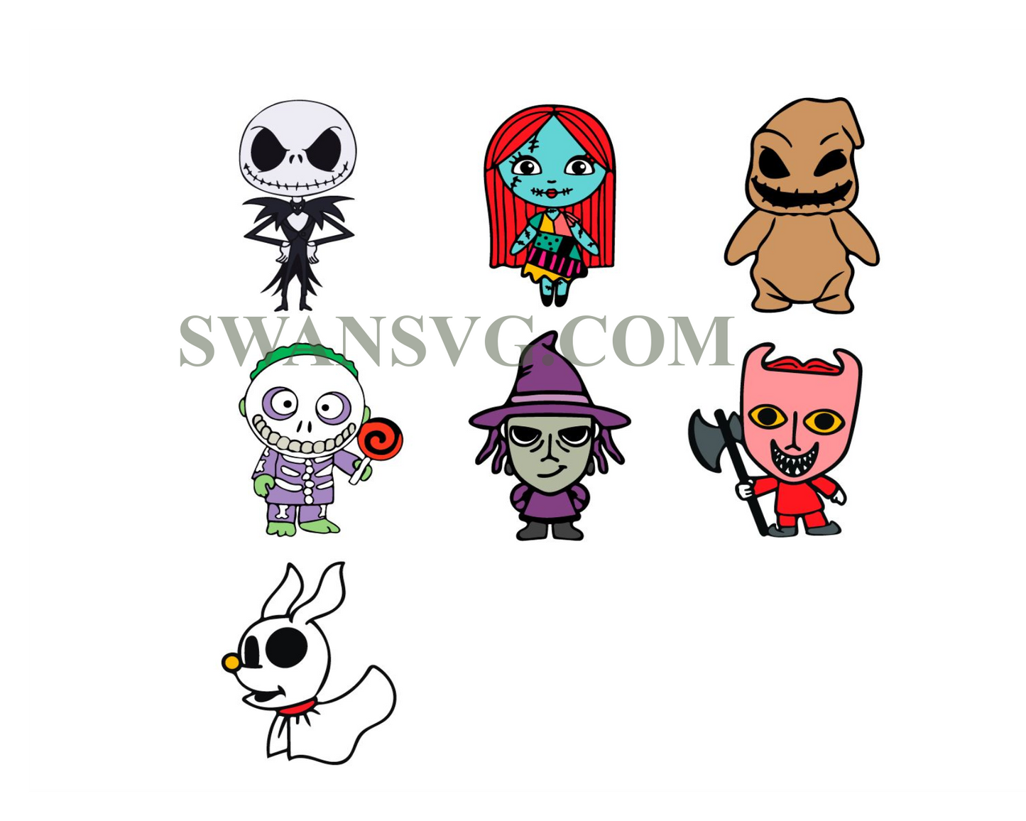 The Nightmare Before Christmas Svg Png, Layered Nightmare Before