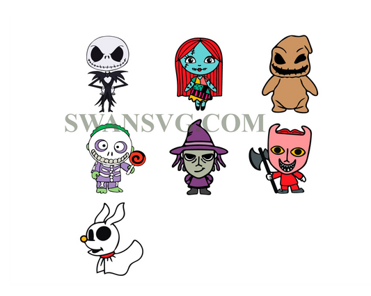 The Nightmare Before Christmas Svg Png, Layered Nightmare Before