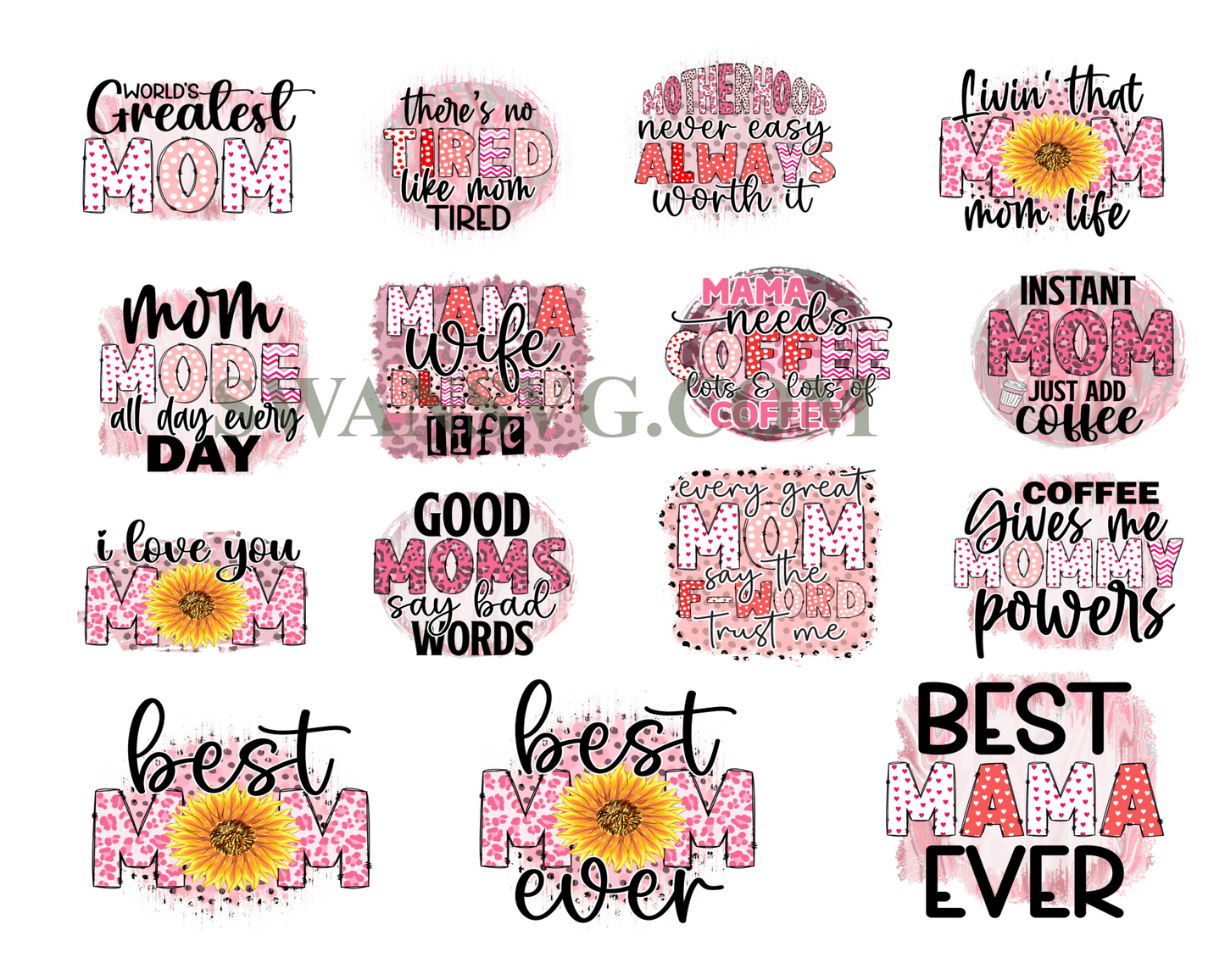 Mothers Day Sublimation PNG Bundle, Mothers Day Sublimation, Mum