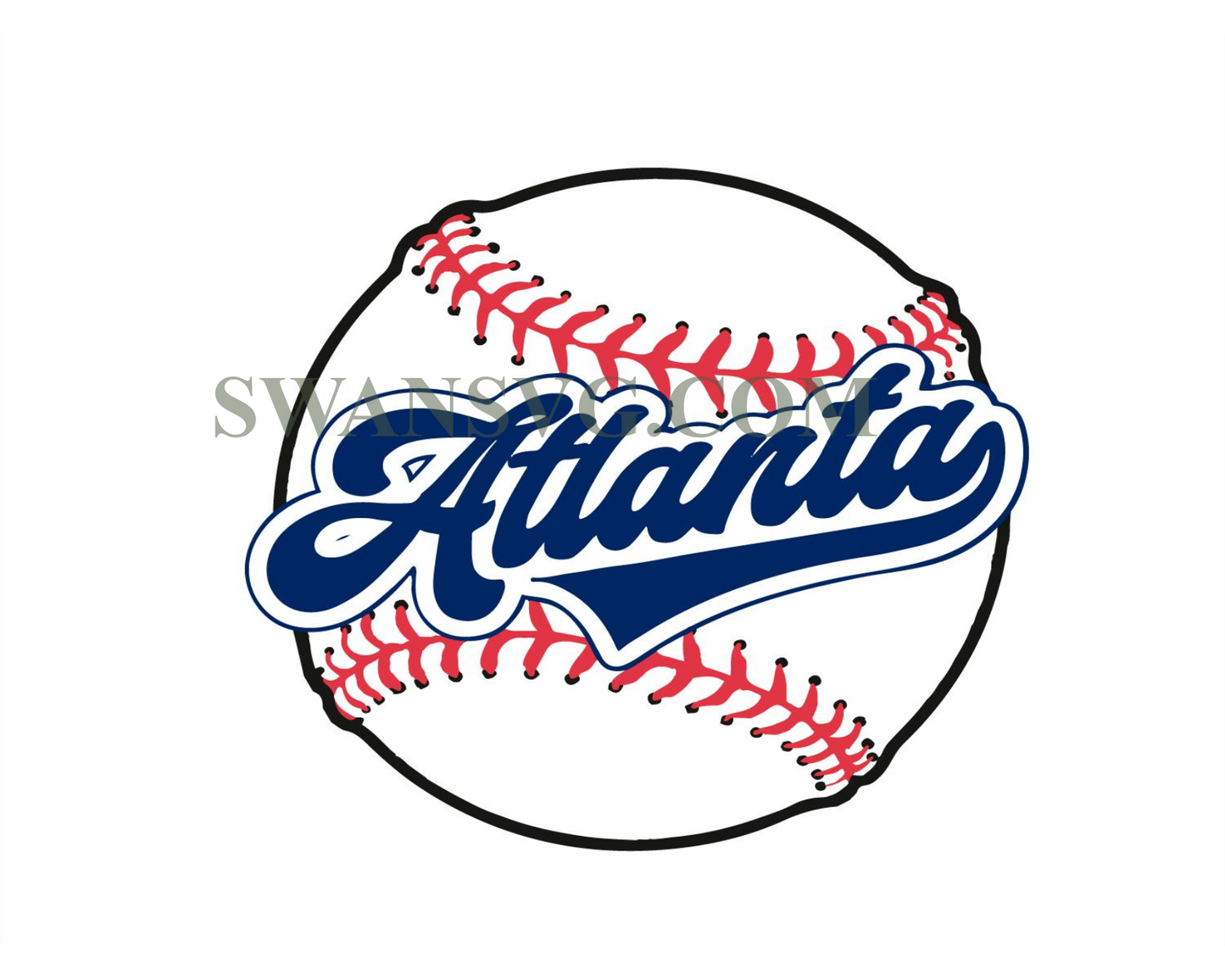 Atlanta Baseball Atlanta Braves Svg Digital Download