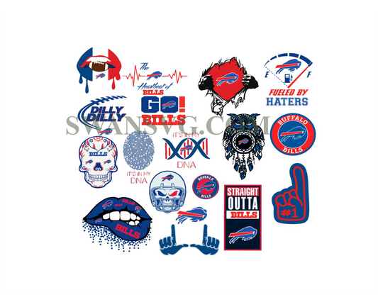 Buffalo Bills Bunlde Svg Buffalo Bills Svg Digital Download