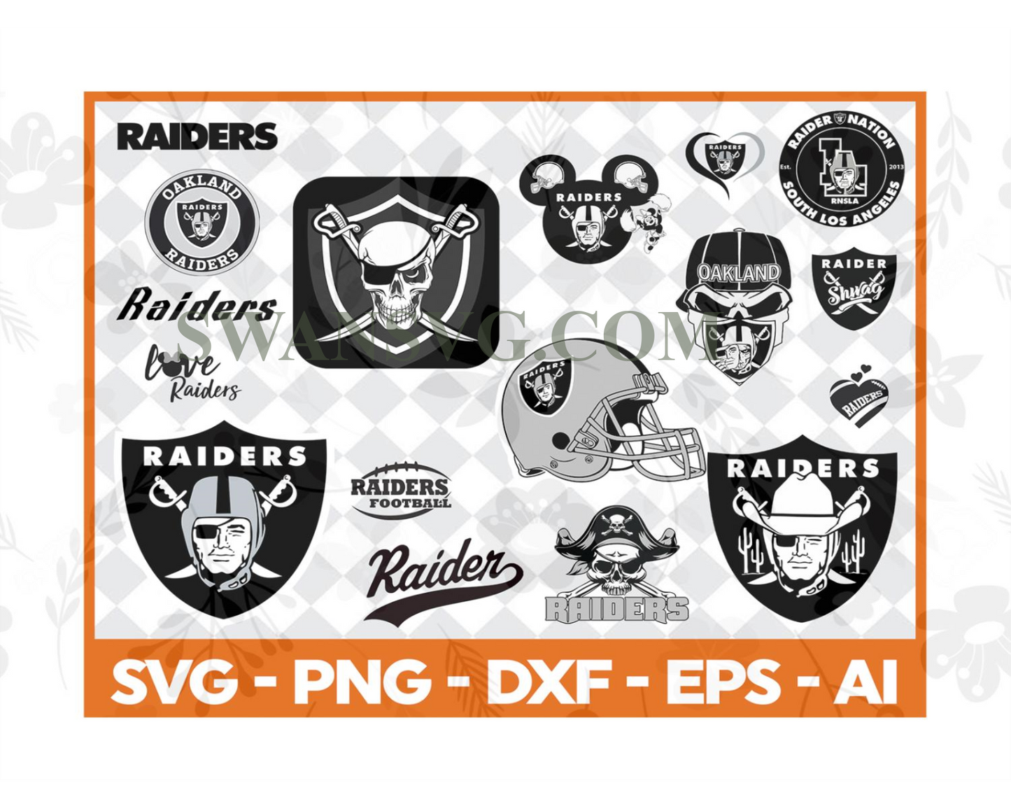 Oakland Raiders,nfl svg,Football svg file,Football