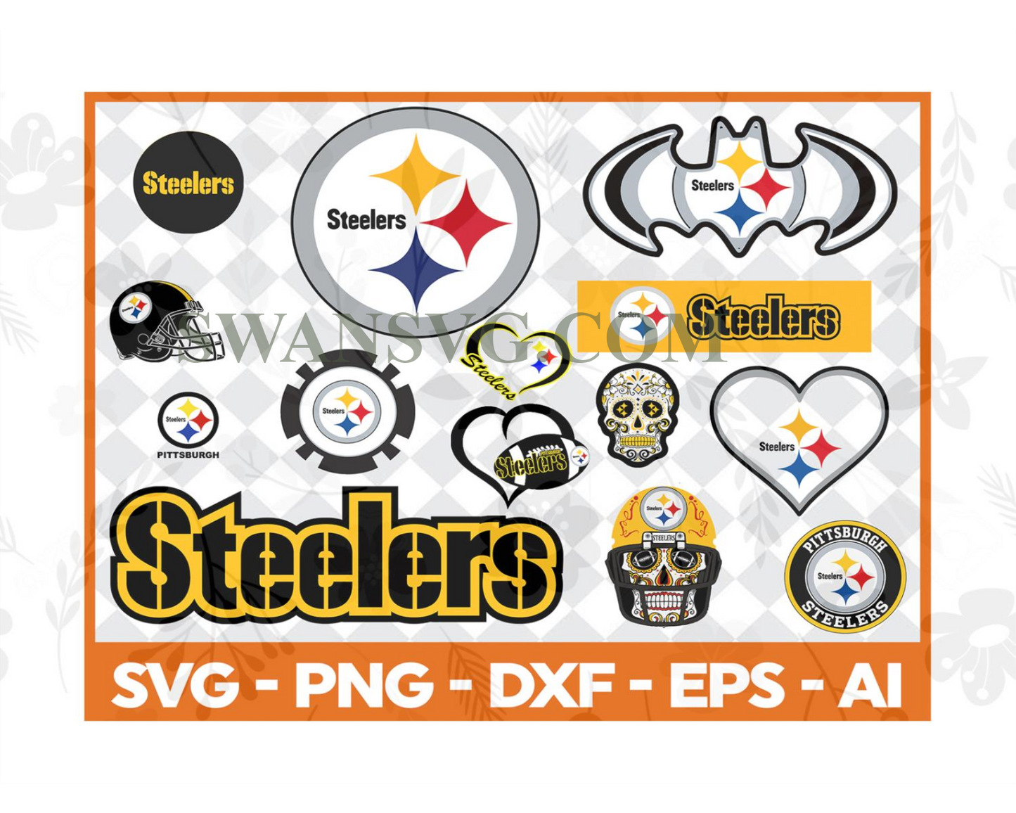 Pittsburgh Steelers,nfl svg,Football svg file,Football