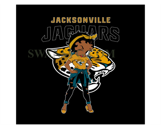 Betty Boop Jacksonville Jaguars Svg Digital Download