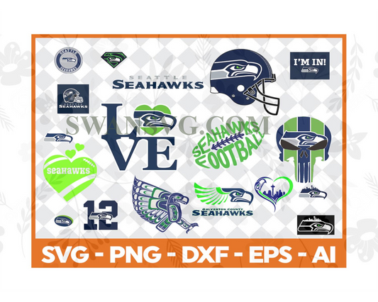 Seattle Seahawks,nfl svg,Football svg file,Football