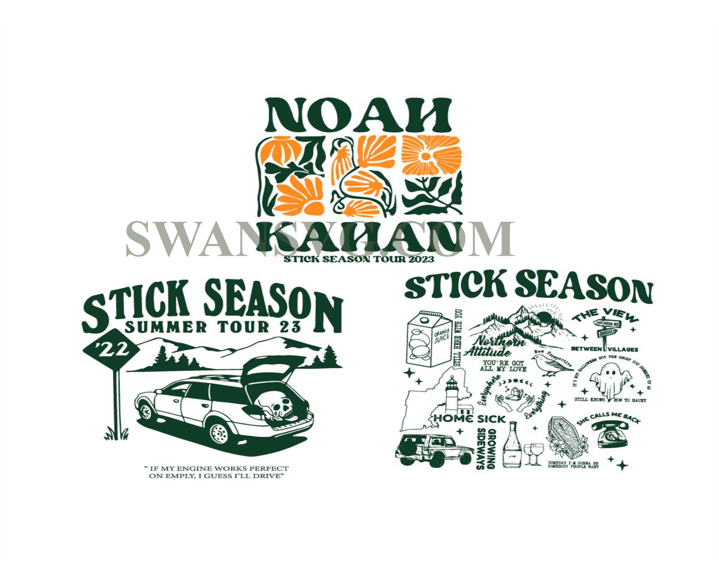 Stick Season Tour 2023 PNG, Noah Kahan Stick Season Tour PNG