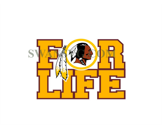 Washington Redskins For Life Svg Digital Download