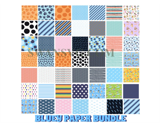 Blue Dog Digital Paper