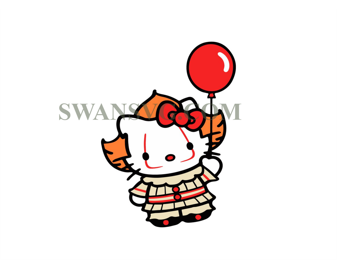 Hello Kitty SVG, Pennywise svg, 2C It svg – SwanSvg