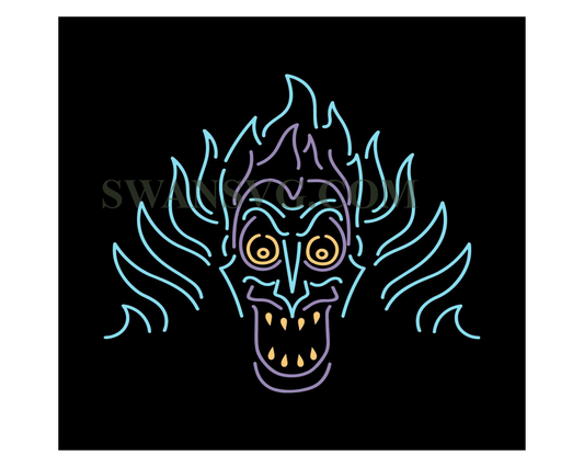 Disney Hercules Villains Hades Face SVG, PNG, EPS, DXF