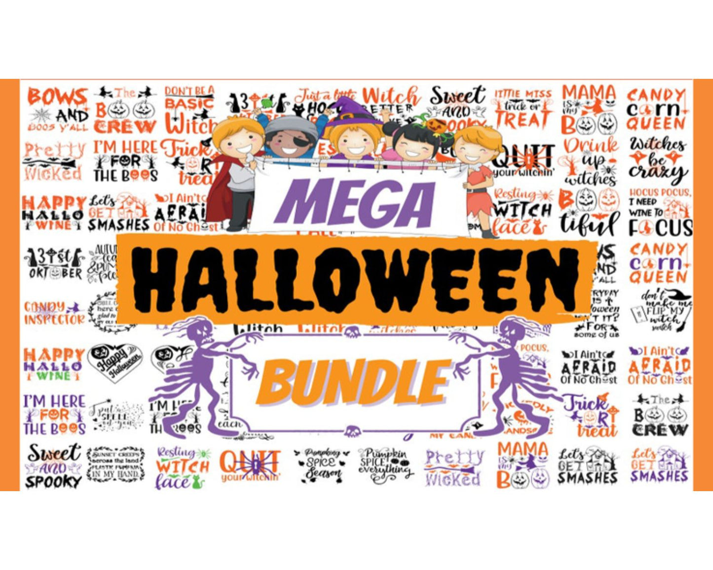 Mega Halloween Bundle Svg, Halloween Svg, Pumpkin Svg, Witch Svg