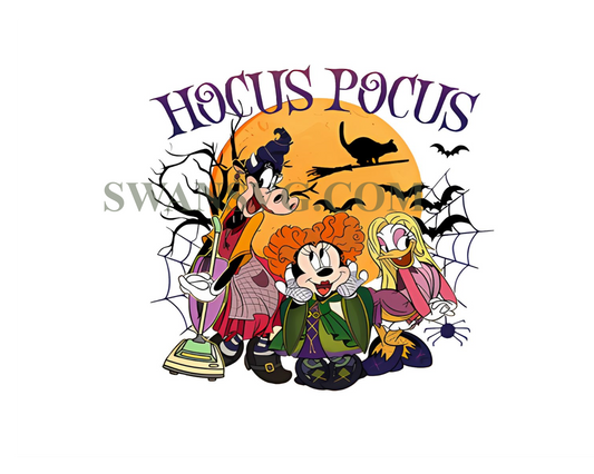 Halloween Minnie PNG File, Hocus Pocus Png, Vintage Halloween Png