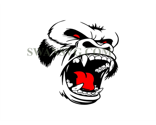 Gorilla SVG, King Kong Svg, Gorilla Clipart, Gorilla Head Clipart