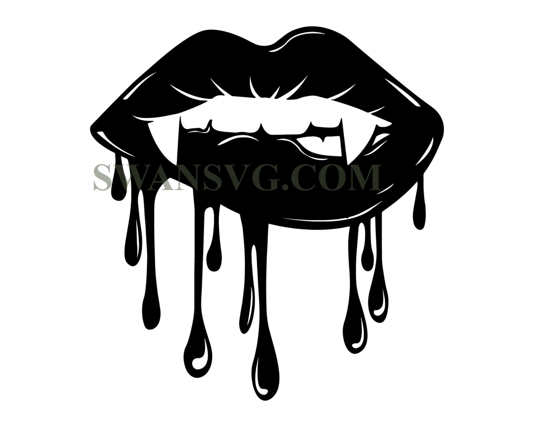 Vampire Lips SVG, Halloween SVG, Dripping Lips SVG, Gothic Svg, Bloody ...