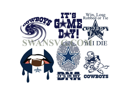 Dallas Cowboys Bundle Game Day NFL Team Svg Files