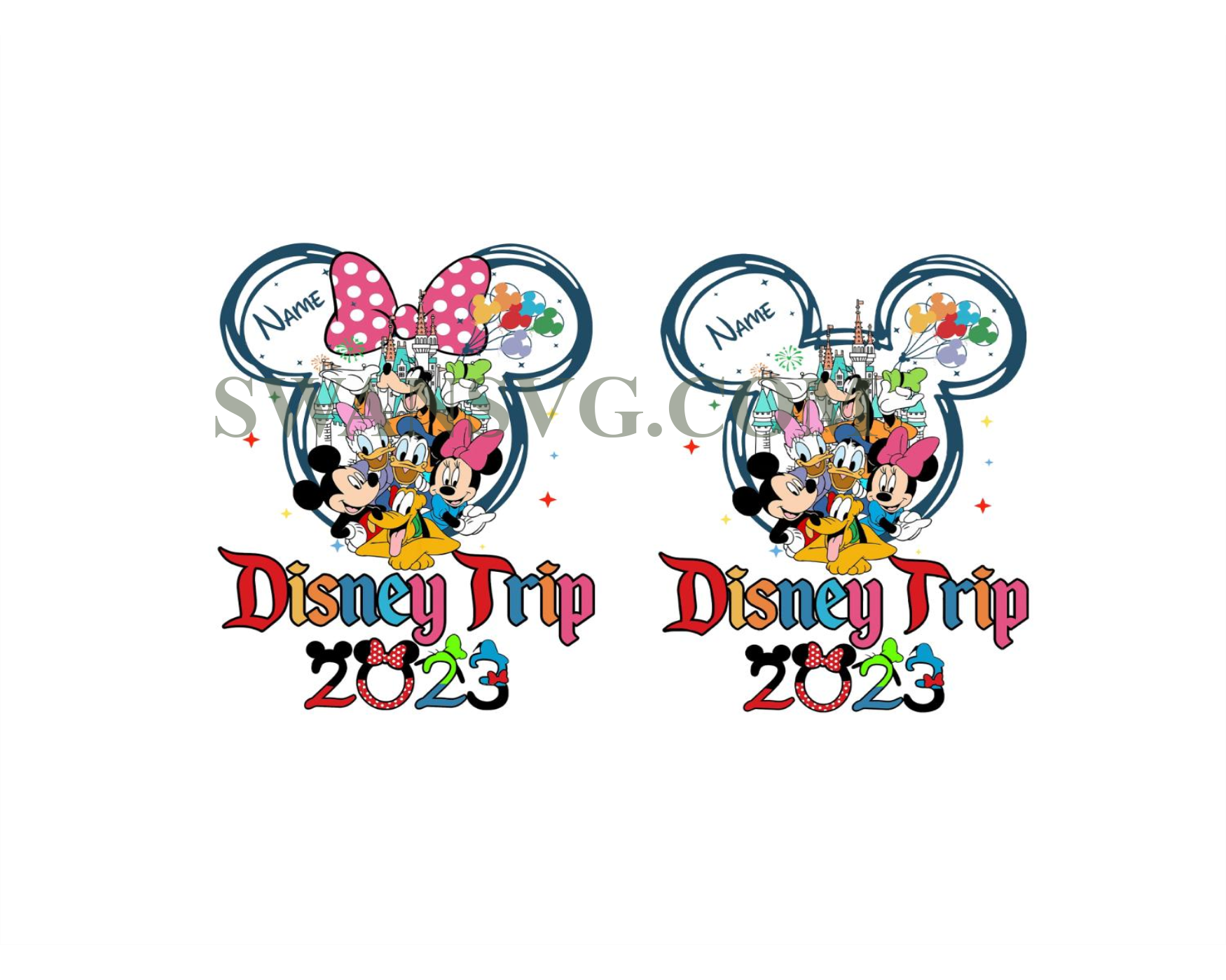 Bundle Custom Family Trip 2023 Png, Magical Kingdom Png, Mouse And Fri ...