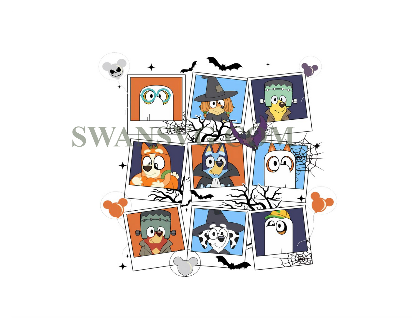 Bluey Halloween Png, Happy Halloween Png, Bluey C O Halloween   SwanSvg