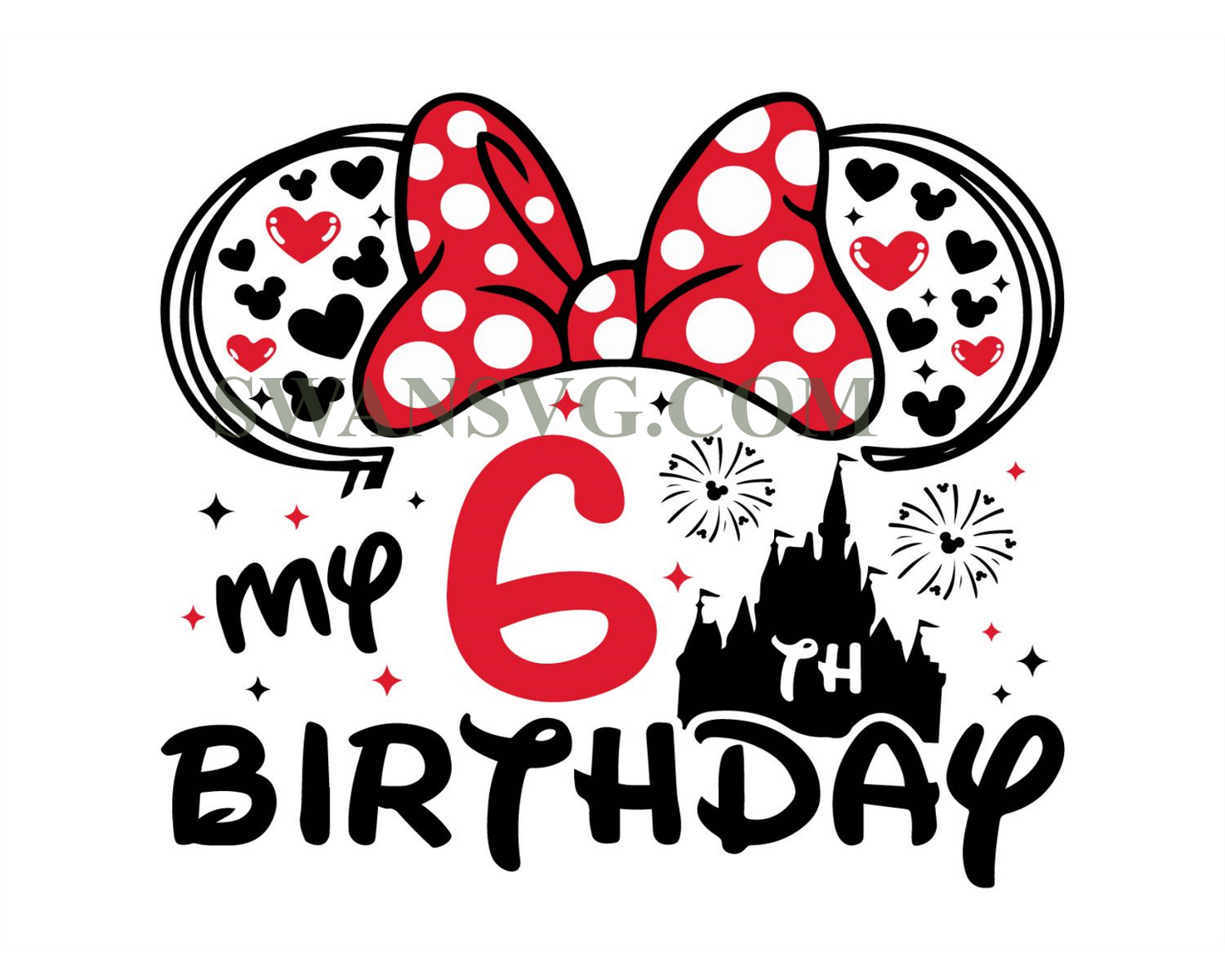 My 6th Birthday Svg, 6th Svg, Gifts for 6 Year, 6th Birthday Svg