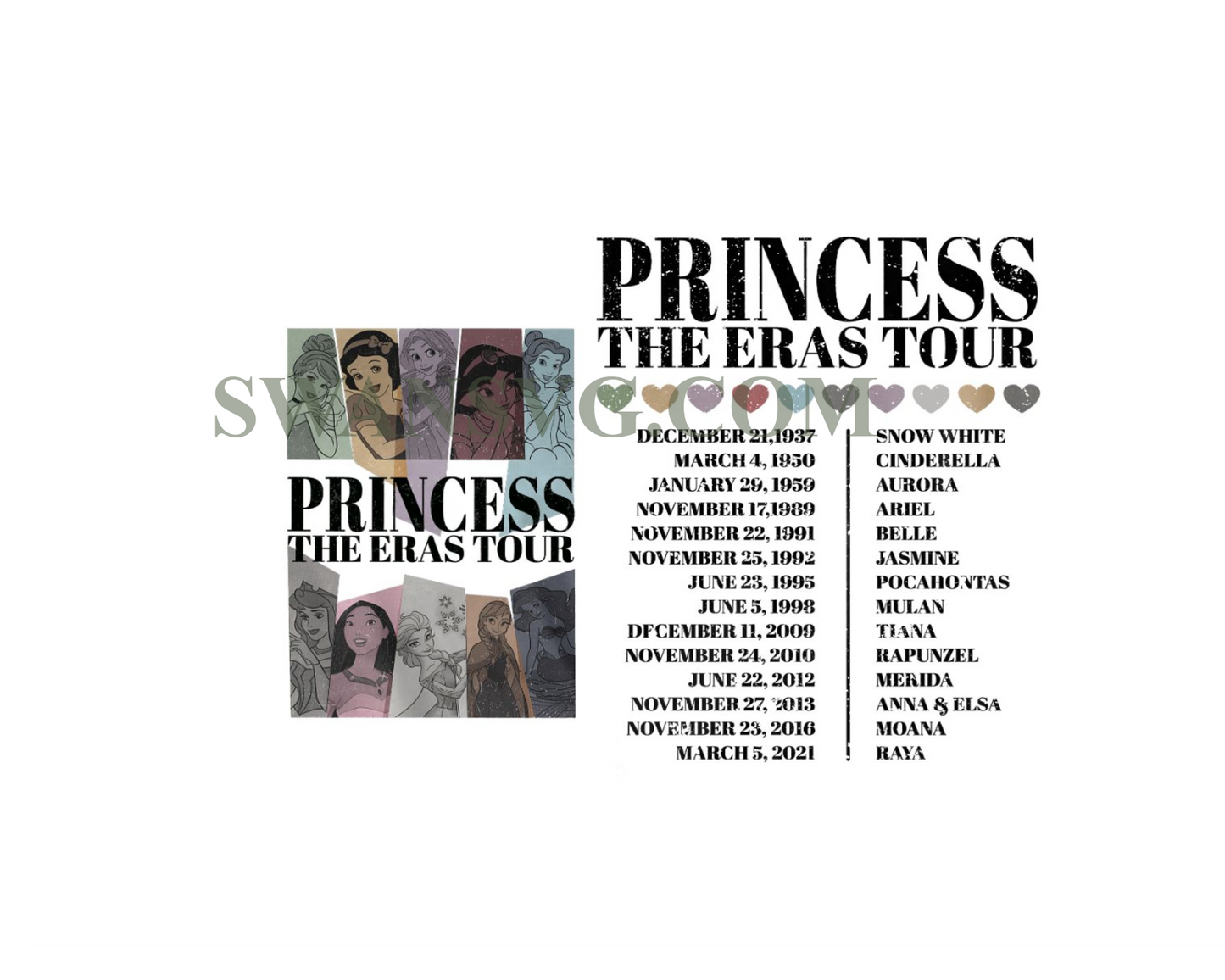 Princess Eras Tour digital, Disney Princess digital, Disney Princess