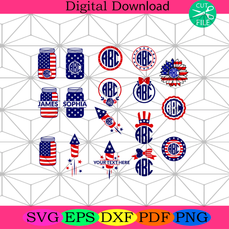 4th Of July Beer Fireworks Bundle Svg, 4th Of July