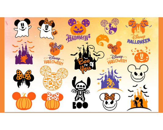 Disney Halloween Bundle Svg, Halloween Svg, Disney Svg, Mickey Svg