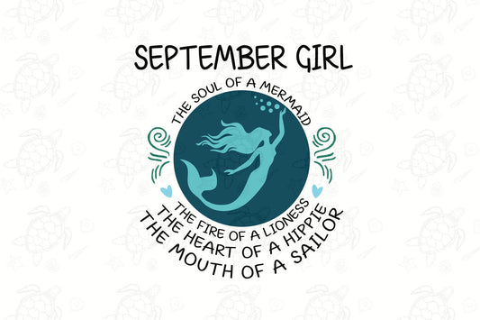 September girl svg September girl svg, hippie svg, sailor gift