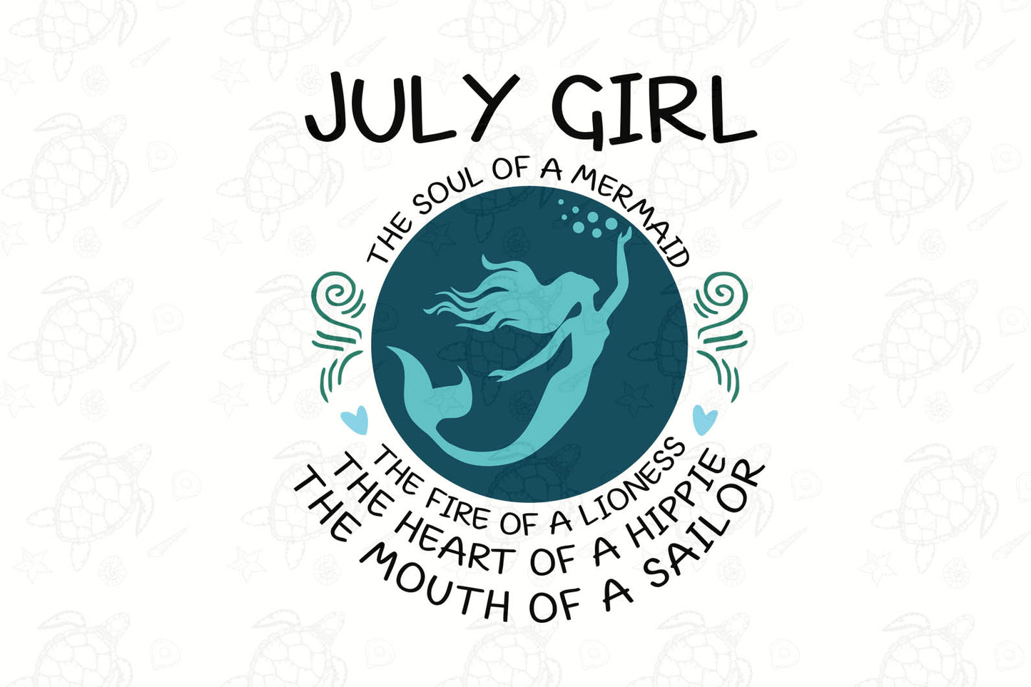 July girl svg July girl svg, hippie svg, sailor gift