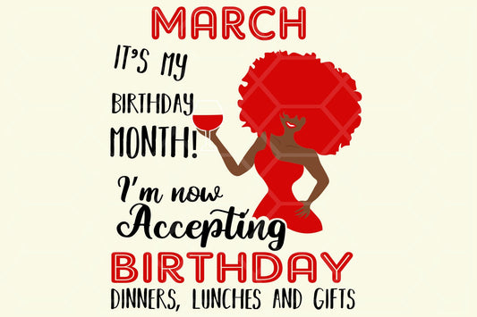 March its my birthday month  born in March,  March svg,  March gift