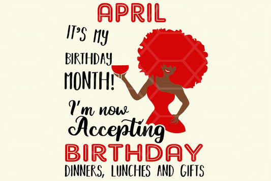 April its my birthday month  born in April,  April svg,  April gift